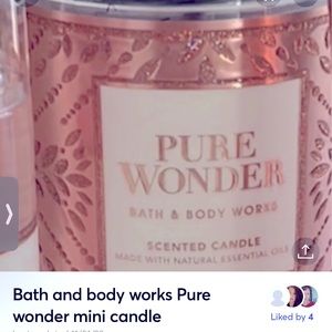 Bath and body works mini candle